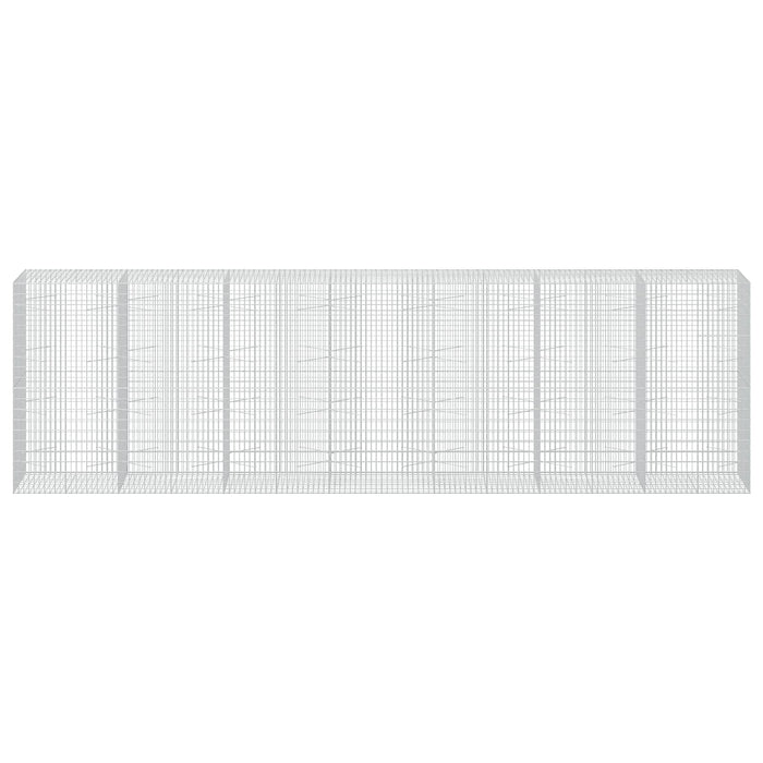 Gabion cu Sârmă de 3,5 mm și Plasă de 5x10 cm 700x100x200 cm WALTI
