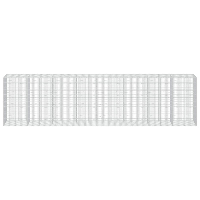 Gabion cu Sârmă de 3,5 mm și Plasă de 5x10 cm 800x100x200 cm WALTI