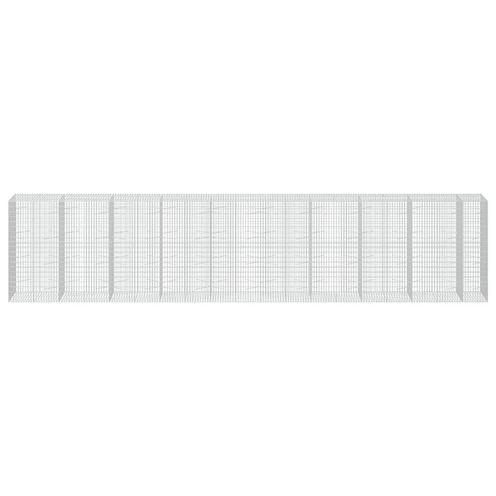 Gabion cu Sârmă de 3,5 mm și Plasă de 5x10 cm 950x100x200 cm WALTI