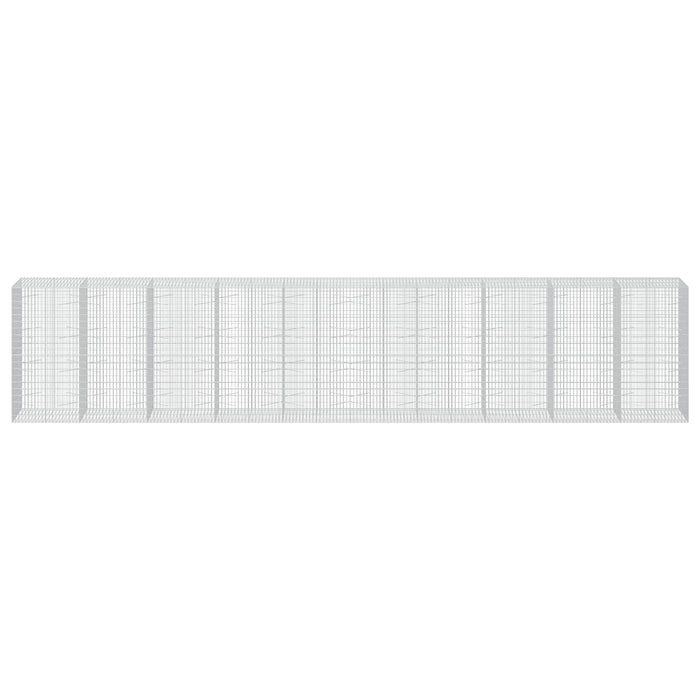 Gabion cu Sârmă de 3,5 mm și Plasă de 5x10 cm 1000x100x200 cm WALTI