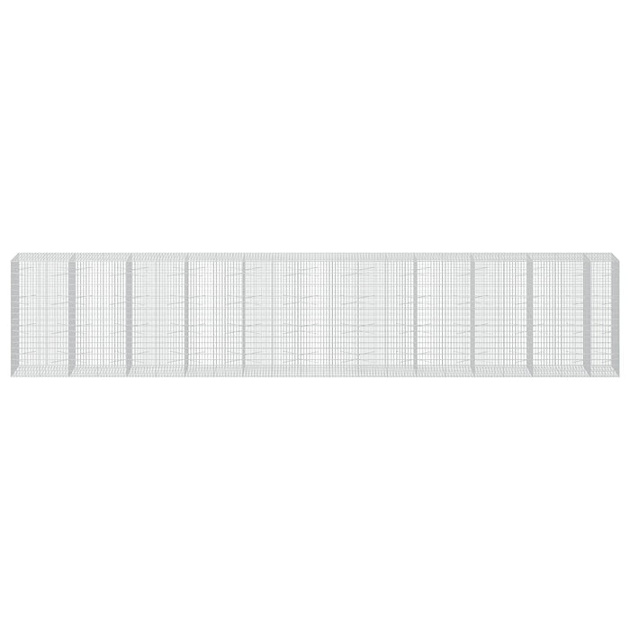 Gabion cu Sârmă de 3,5 mm și Plasă de 5x10 cm 1050x100x200 cm WALTI