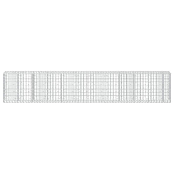 Gabion cu Sârmă de 3,5 mm și Plasă de 5x10 cm 1150x100x200 cm WALTI