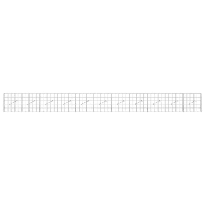 Gabion cu Fir de 3,5 mm și Plasă de 10x10 cm 550x10x50 cm WALTI