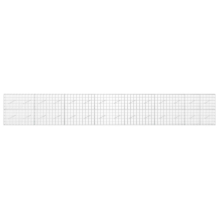 Gabion cu Fir de 3,5 mm și Plasă de 10x10 cm 700x10x100 cm - WALTI WALTI