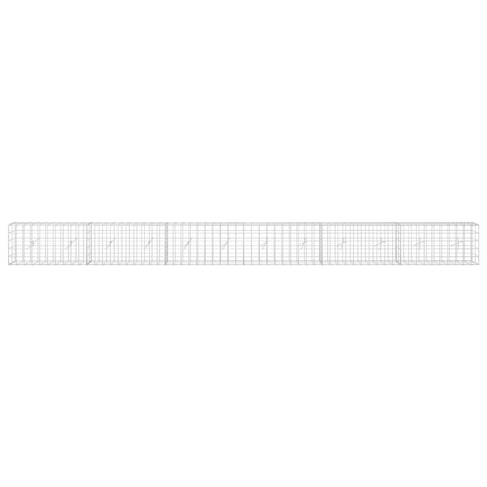 Gabion cu Fir de 3,5 mm și Plasă de 10x10 cm 600x20x50 cm WALTI
