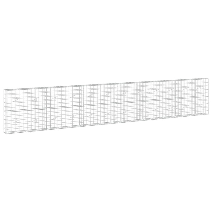 Gabion cu Fir de 3,5 mm și Plasă de 10x10 cm 600x20x100 cm WALTI