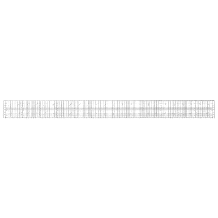 Gabion cu Fir de 3,5 mm și Plasă de 10x10 cm 1200x20x100 cm WALTI