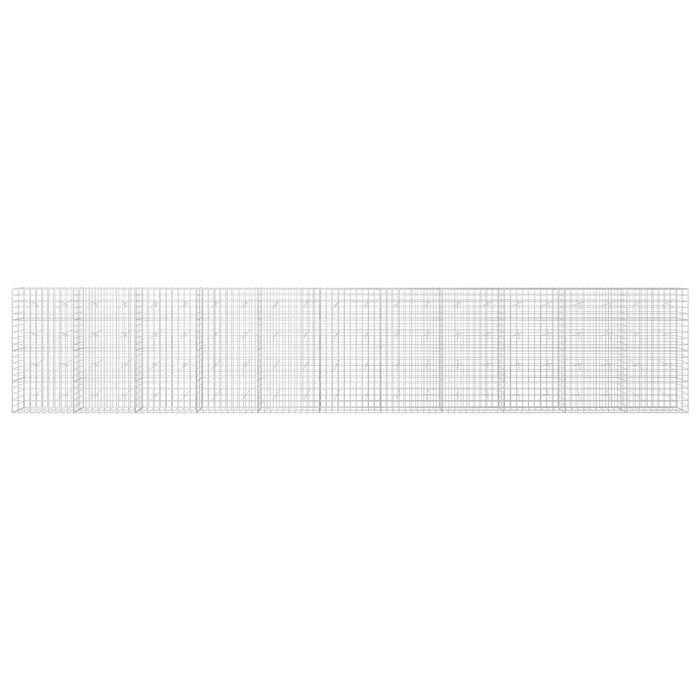 Gabion cu Fir de 3,5 mm și Plasă de 10x10 cm 1100x20x200 cm WALTI