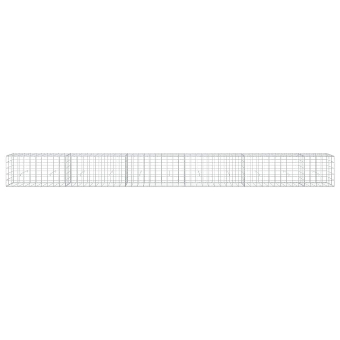 Gabion cu Fir de 3,5 mm și Plasă de 10x10 cm 550x30x50 cm WALTI