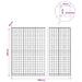 Gabion cu Fir de 3,5 mm și Plasă de 10x10 cm 1050x30x200 cm - WALTI WALTI