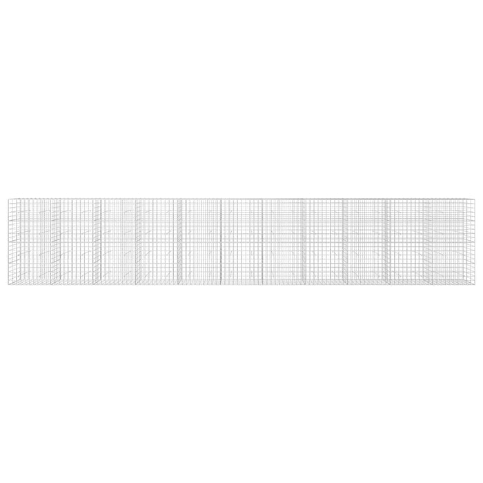 Gabion cu Fir de 3,5 mm și Plasă de 10x10 cm 1100x30x200 cm WALTI