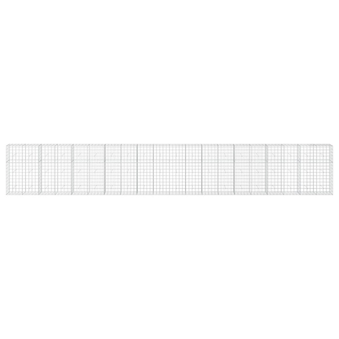 Gabion cu Fir de 3,5 mm și Plasă de 10x10 cm 1000x50x150 cm WALTI