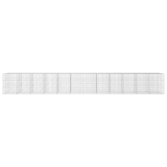 Gabion cu Fir de 3,5 mm și Plasă de 10x10 cm 1200x50x150 cm WALTI
