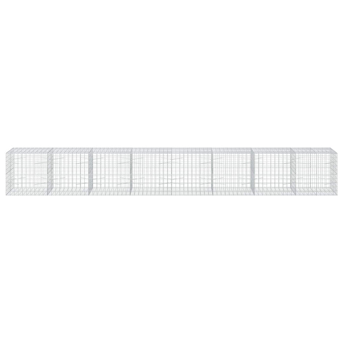 Gabion cu Fir de 3,5 mm și Plasă de 10x10 cm 800x100x100 cm WALTI