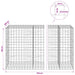 Gabion cu Fir de 3,5 mm și Plasă de 10x10 cm 750x100x150 cm - WALTI WALTI