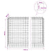 Gabion cu Fir de 3,5 mm și Plasă de 10x10 cm 1100x100x150 cm - WALTI WALTI