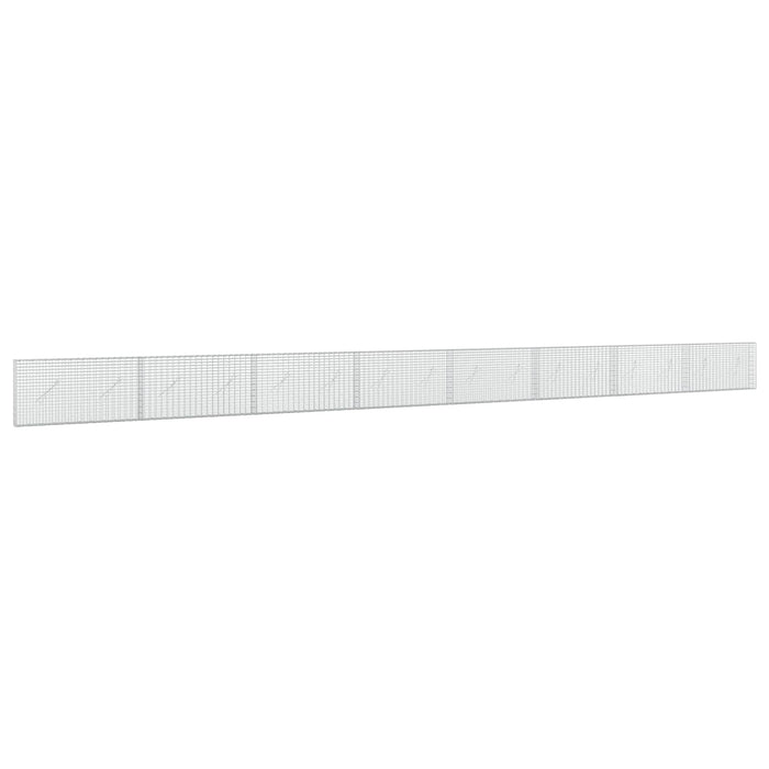 Gabion cu Fir de 5 mm și Plasă de 5x2,5 cm 800x10x50 cm - WALTI WALTI