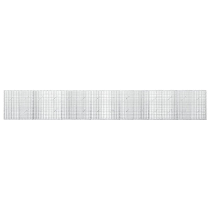 Gabion cu Fir de 5 mm și Plasă de 5x2,5 cm 700x10x100 cm WALTI