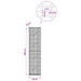 Gabion cu Fir de 5 mm și Plasă de 5x2,5 cm 50x10x200 cm - WALTI WALTI