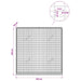 Gabion cu Fir de 5 mm și Plasă de 5x2,5 cm 100x20x100 cm - WALTI WALTI