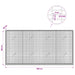 Gabion cu Fir de 5 mm și Plasă de 5x2,5 cm 200x20x100 cm - WALTI WALTI