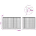 Gabion cu Fir de 5 mm și Plasă de 5x2,5 cm 800x30x100 cm - WALTI WALTI