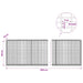 Gabion cu Fir de 5 mm și Plasă de 5x2,5 cm 1000x30x100 cm - WALTI WALTI