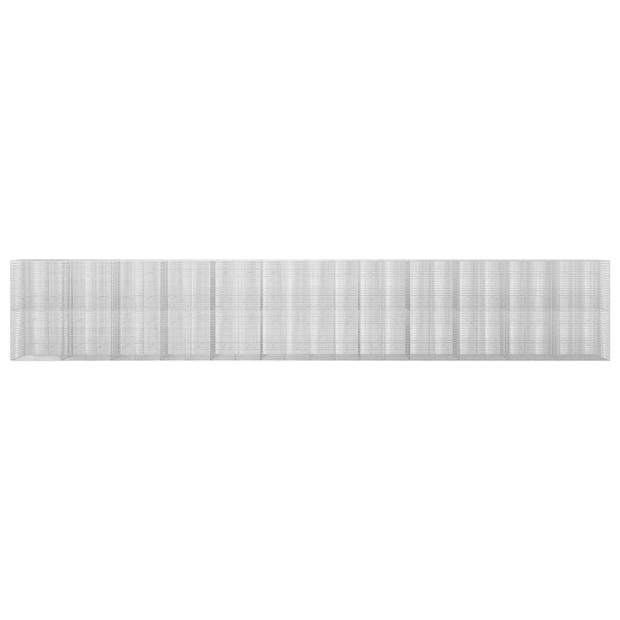 Gabion cu Fir de 5 mm și Plasă de 5x2,5 cm 1200x30x200 cm - WALTI WALTI