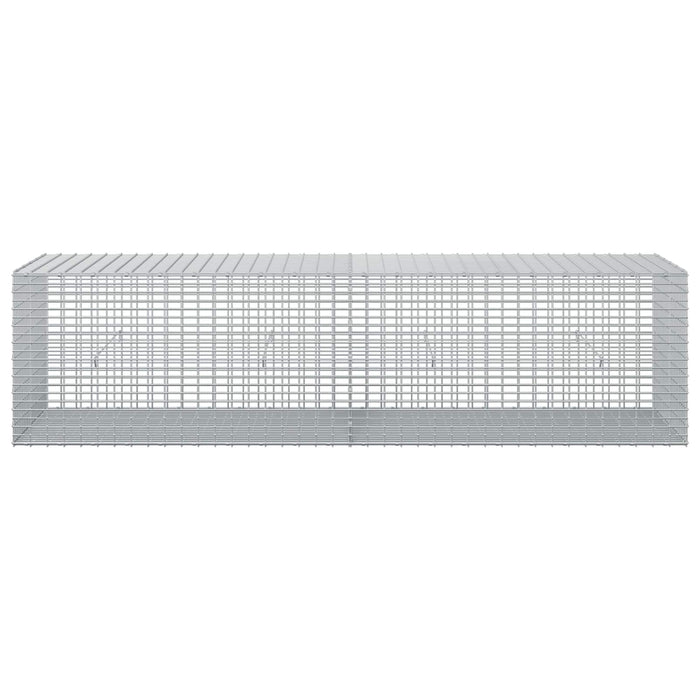 Gabion cu Fir de 5 mm și Plasă de 5x2,5 cm 200x50x50 cm - WALTI WALTI