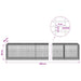 Gabion cu Fir de 5 mm și Plasă de 5x2,5 cm 550x50x50 cm - WALTI WALTI