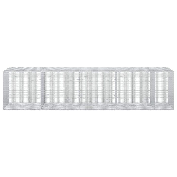 Gabion cu Fir de 5 mm și Plasă de 5x2,5 cm 450x100x100 cm - WALTI WALTI