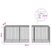Gabion cu Fir de 5 mm și Plasă de 5x2,5 cm 600x100x100 cm - WALTI WALTI