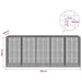 Gabion cu Fir de 5 mm și Plasă de 5x2,5 cm 500x100x200 cm - WALTI WALTI