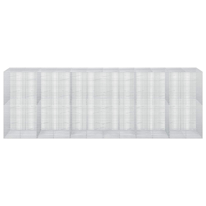 Gabion cu Fir de 5 mm și Plasă de 5x2,5 cm 600x100x200 cm - WALTI WALTI