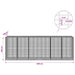 Gabion cu Fir de 5 mm și Plasă de 5x2,5 cm 600x100x200 cm - WALTI WALTI