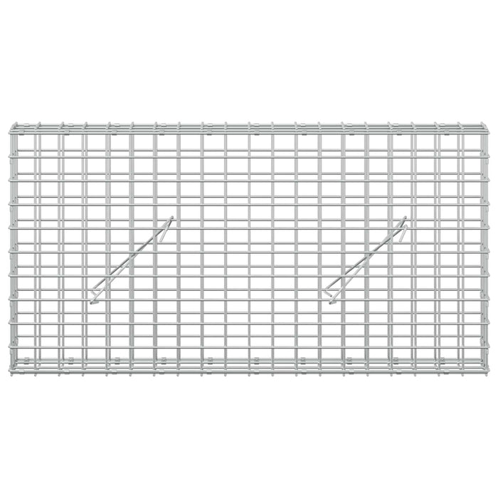 Gabion cu sârmă de 5 mm și plasă de 5x5 cm 100x10x50 cm WALTI
