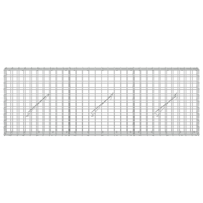 Gabion cu sârmă de 5 mm și plasă de 5x5 cm 150x10x50 cm WALTI