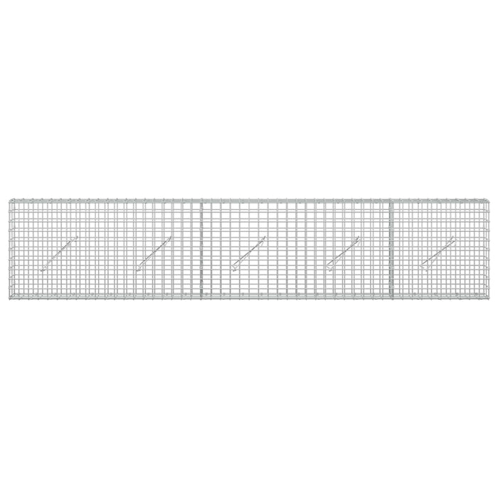Gabion cu sârmă de 5 mm și plasă de 5x5 cm 250x10x50 cm WALTI