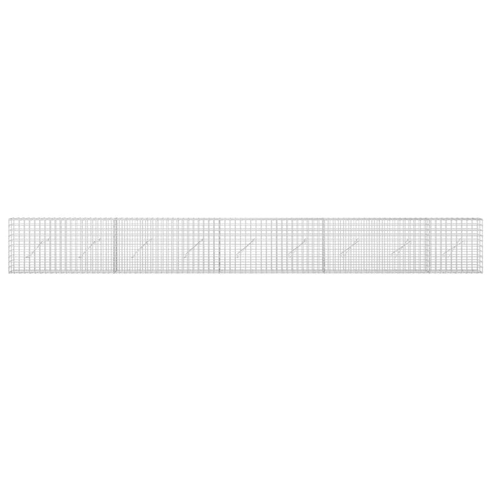 Gabion cu sârmă de 5 mm și plasă de 5x5 cm 450x10x50 cm WALTI