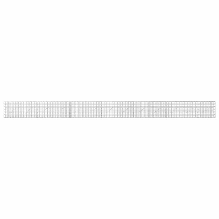 Gabion cu sârmă de 5 mm și plasă de 5x5 cm 650x10x50 cm WALTI