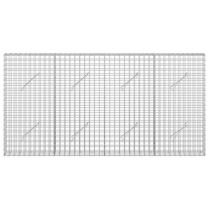 Gabion cu sârmă de 5 mm și plasă de 5x5 cm 200x10x100 cm WALTI