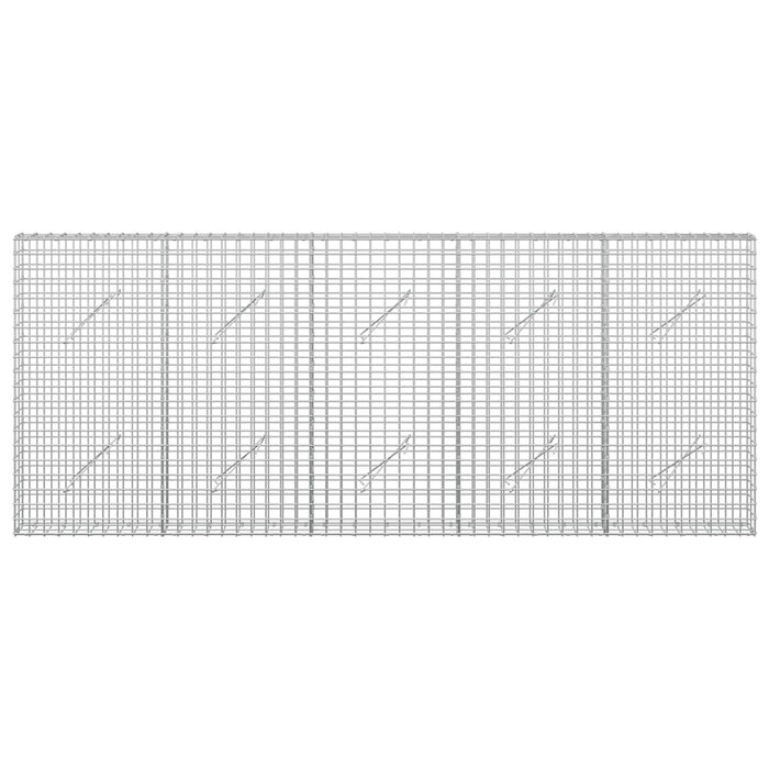 Gabion cu sârmă de 5 mm și plasă de 5x5 cm 250x10x100 cm WALTI