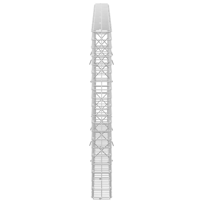 Gabion cu sârmă de 5 mm și plasă de 5x5 cm 250x10x100 cm WALTI