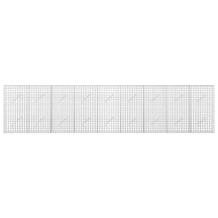 Gabion cu sârmă de 5 mm și plasă de 5x5 cm 450x10x100 cm WALTI