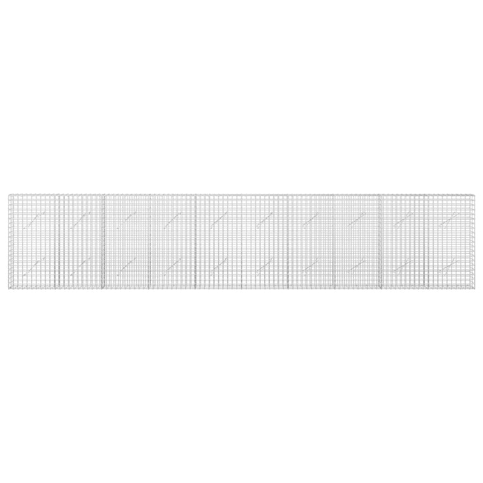 Gabion cu sârmă de 5 mm și plasă de 5x5 cm 500x10x100 cm WALTI