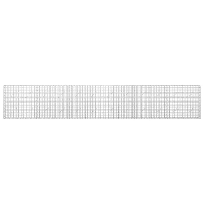 Gabion cu sârmă de 5 mm și plasă de 5x5 cm 600x10x100 cm WALTI