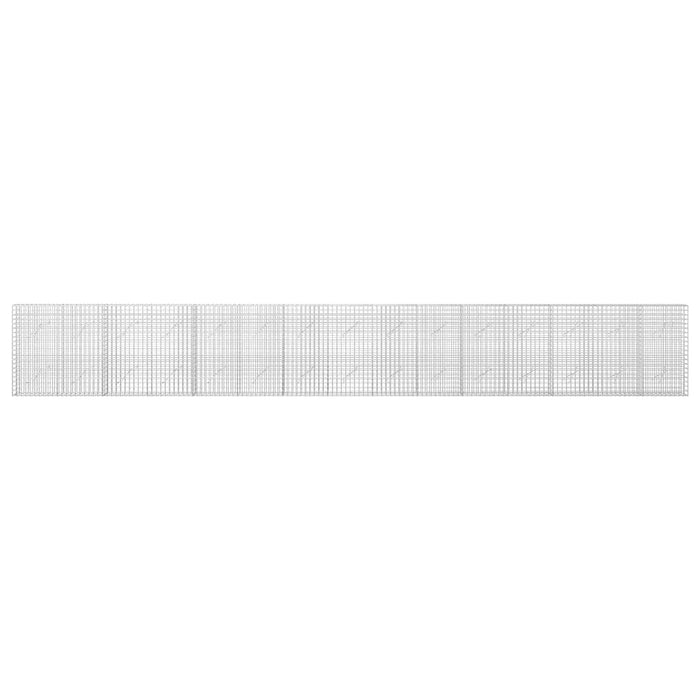 Gabion cu sârmă de 5 mm și plasă de 5x5 cm 750x10x100 cm WALTI