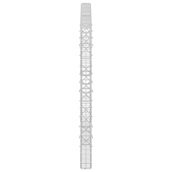 Gabion cu sârmă de 5 mm și plasă de 5x5 cm 200x10x150 cm WALTI