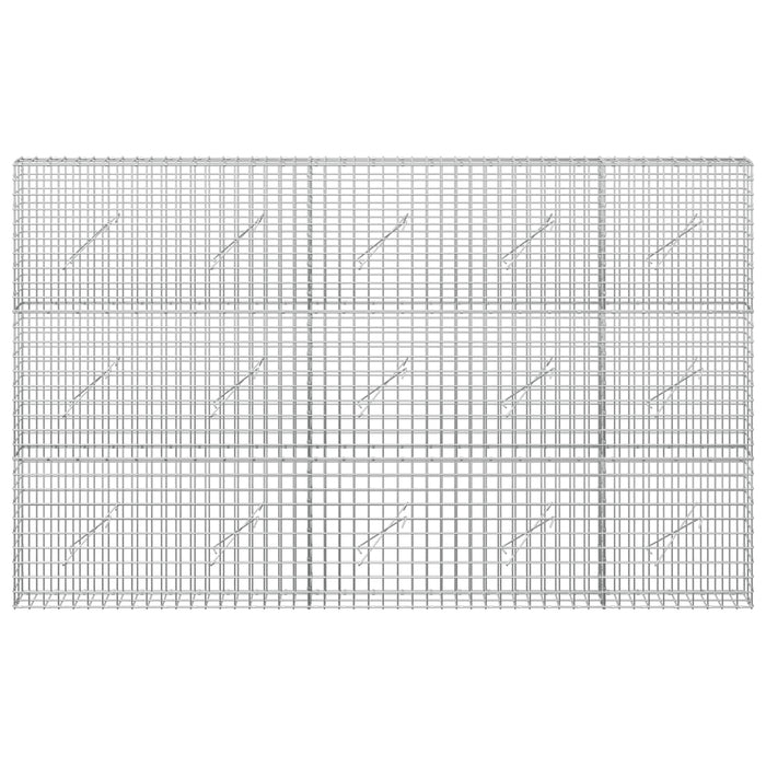 Gabion cu sârmă de 5 mm și plasă de 5x5 cm 250x10x150 cm WALTI