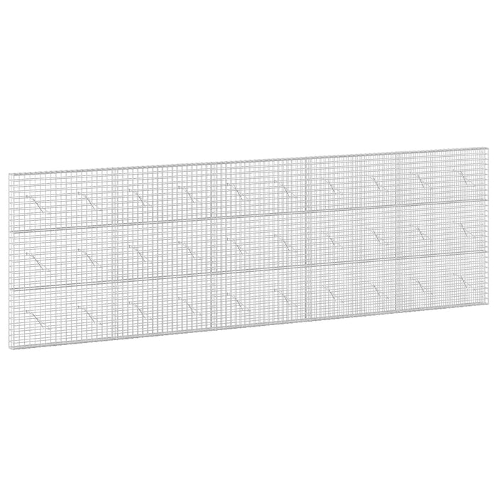 Gabion cu sârmă de 5 mm și plasă de 5x5 cm 500x10x150 cm WALTI
